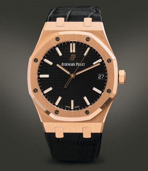 audemars piguet royal oak oro rosa cinturino alligatore marrone 41mm|Audemars Piguet Royal Oak Oro rosa .